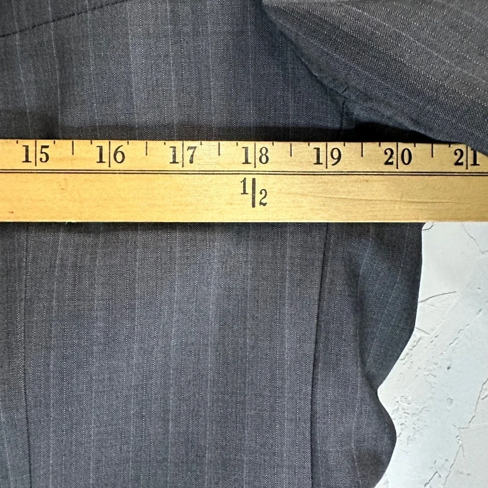 Hugo Boss Foster Super 130 Slim Fit Blazer Suit Men's Size 40 Gray Three Button